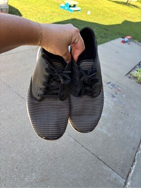 Men's Vans Black & Gray Knit Casual Sneakers